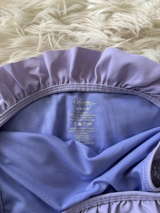 George Lavender Ruffle Tankini Set - Picture 3 of 3